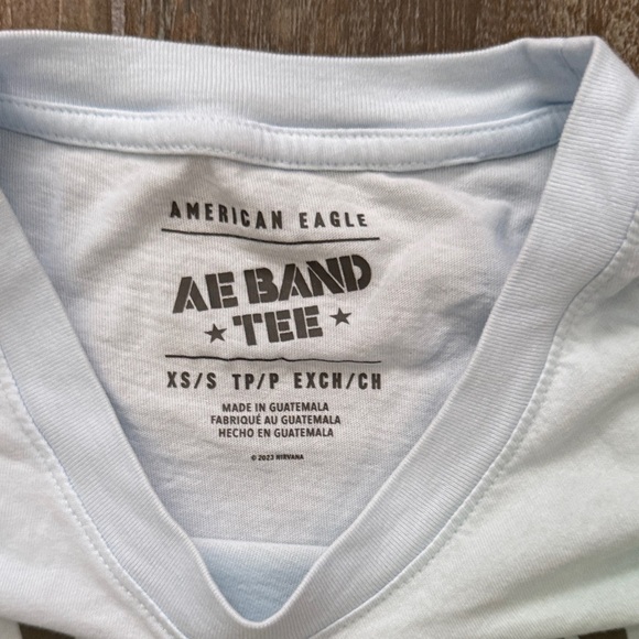 American Eagle Outfitters Nirvana Tee - White and Purple - Picture 3 of 9